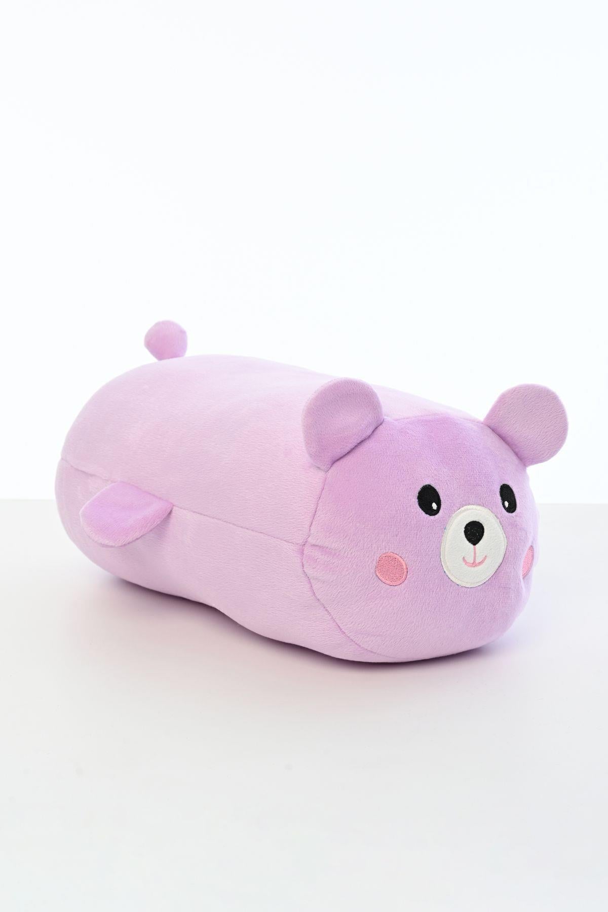 Tavşan Figürlü Peluş Oyuncak Yastık Yumuşak Ve Sevimli 40 Cm Rulo Peluş Oyuncak