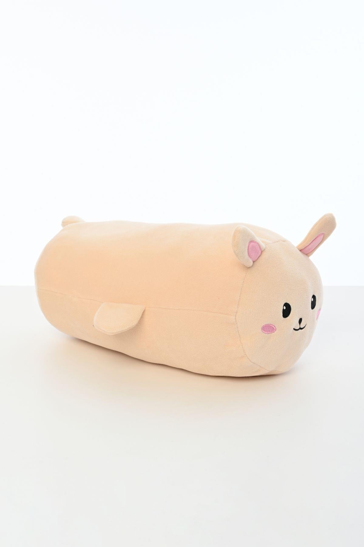 Tavşan Figürlü Peluş Oyuncak Yastık Yumuşak Ve Sevimli 40 Cm Rulo Peluş Oyuncak