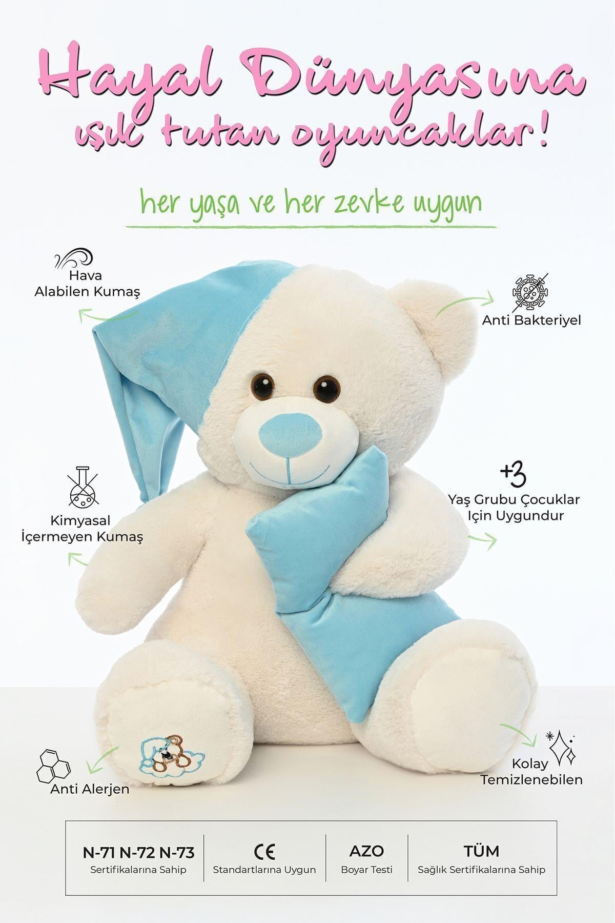 Uyku Arkadaşım Yumuşak Yastık Peluş Ayıcık 65 Cm