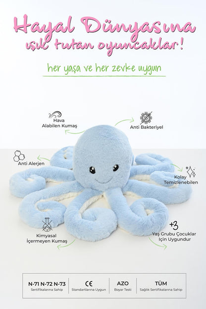 YUMUŞAK UZUN BACAKLI PELUŞ AHTAPOT OYUNCAK